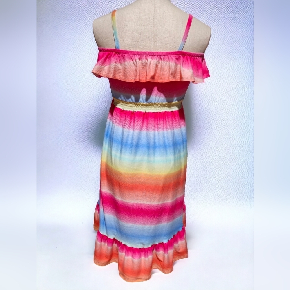 Star Ride Girls Colorful Dress Ruffle [XL] - Picture 2 of 3